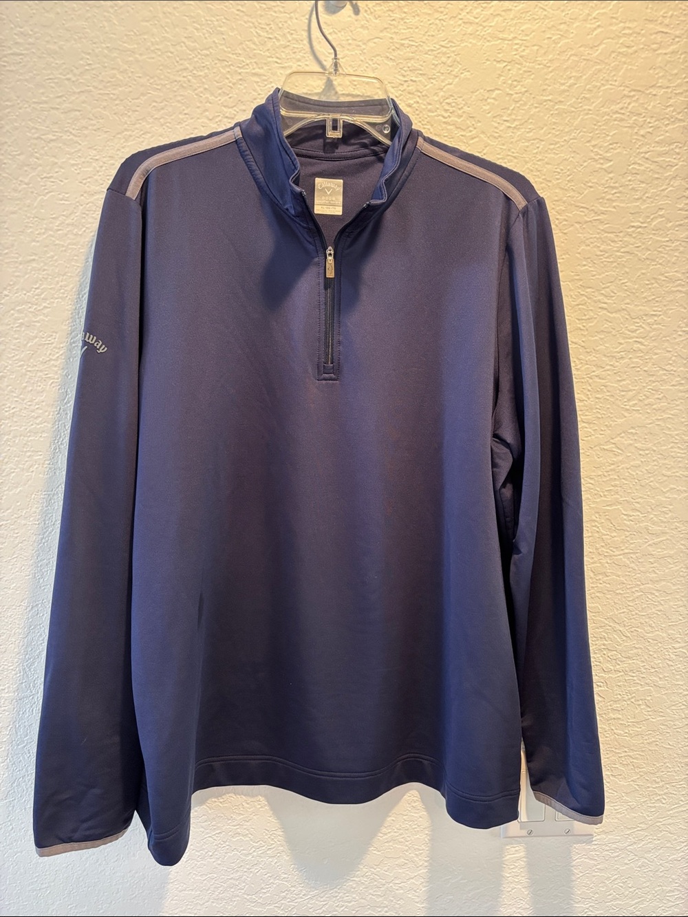 Callaway Women’s Weather-Series Navy Performance Pullover Quarter Zip XL